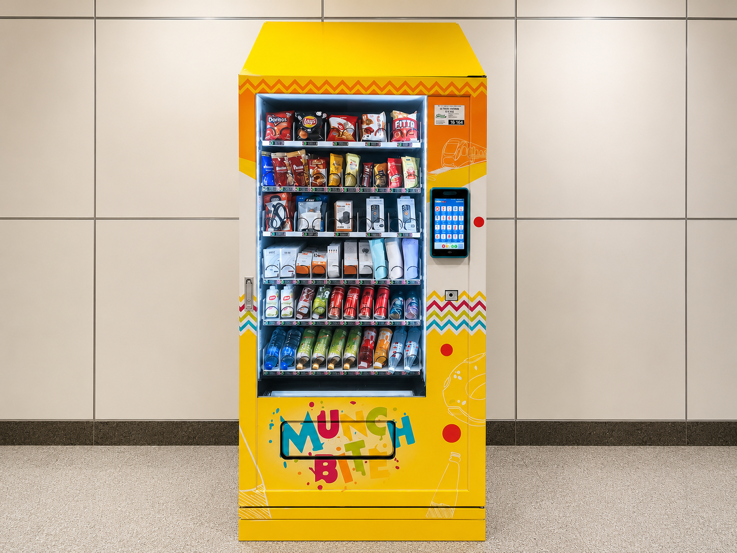 Le Tach smart vending machine with cashless payment system